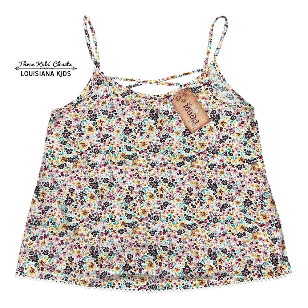Mudd Girls 16Y Floral Print Tank Top
